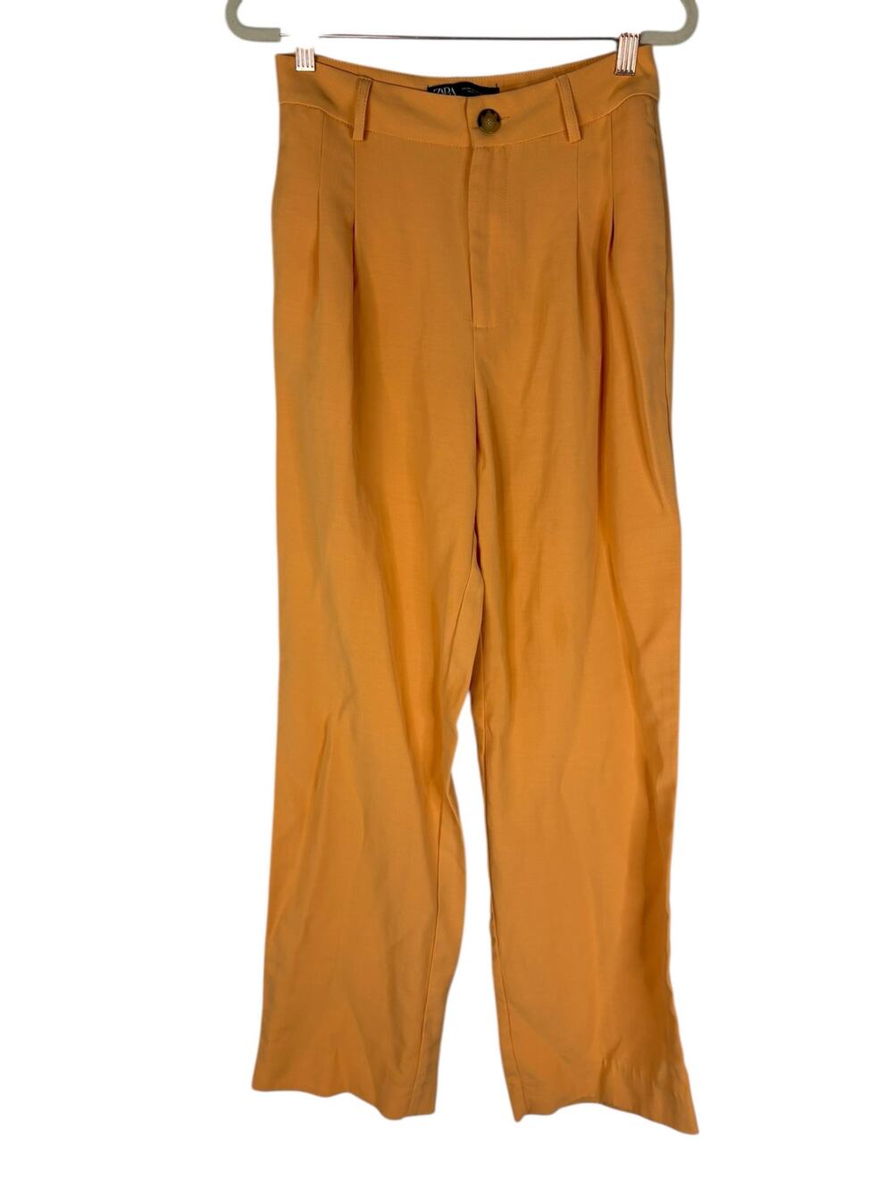 Zara Wide Leg Trouser Pants Pleated Preppy Minimalist Work Casual Office Fall XS